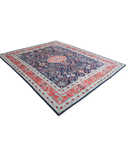 Legacy 8' 0" X 9' 11" Hand Knotted Bamboo Silk Rug 8' 0" X 9' 11" (244 X 302) / Blue / Bamboo Silk
