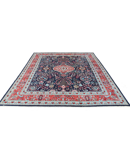 Legacy 8' 0" X 9' 11" Hand Knotted Bamboo Silk Rug 8' 0" X 9' 11" (244 X 302) / Blue / Bamboo Silk