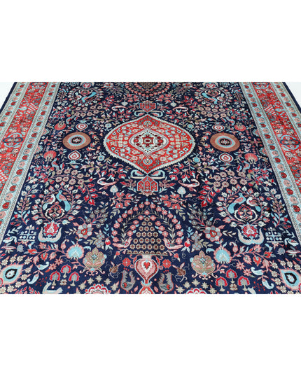 Legacy 8' 0" X 9' 11" Hand Knotted Bamboo Silk Rug 8' 0" X 9' 11" (244 X 302) / Blue / Bamboo Silk