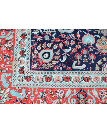 Legacy 8' 0" X 9' 11" Hand Knotted Bamboo Silk Rug 8' 0" X 9' 11" (244 X 302) / Blue / Bamboo Silk