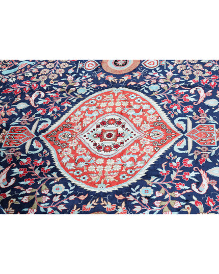 Legacy 8' 0" X 9' 11" Hand Knotted Bamboo Silk Rug 8' 0" X 9' 11" (244 X 302) / Blue / Bamboo Silk