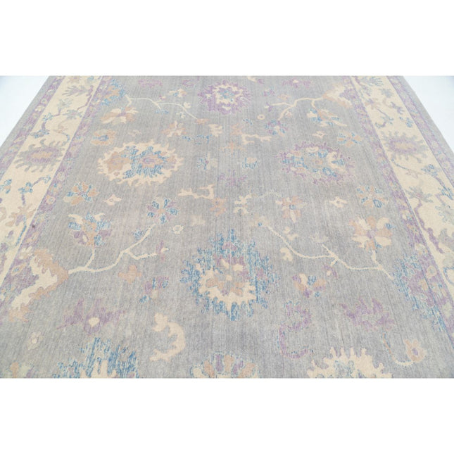 Lily 9' 0" X 12' 4" Wool Powered-Loomed Rug 9' 0" X 12' 4" (274 X 376) / Grey / Ivory
