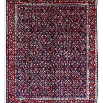 Mahal 9' 6" X 12' 1" Hand Knotted Wool Rug 9' 6" X 12' 1" (290 X 368) / Blue / Wool