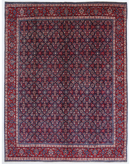 Mahal 9' 6" X 12' 1" Hand Knotted Wool Rug 9' 6" X 12' 1" (290 X 368) / Blue / Wool