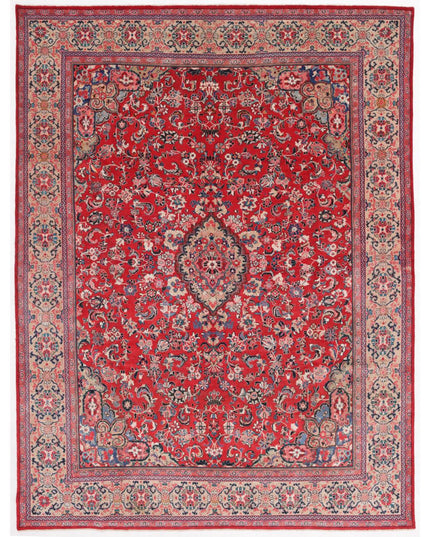 Mahal 10' 2" X 13' 6" Hand Knotted Wool Rug 10' 2" X 13' 6" (310 X 411) / Red / Wool