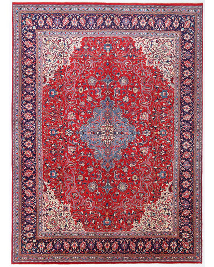 Mahal 9' 7" X 13' 2" Hand Knotted Wool Rug 9' 7" X 13' 2" (292 X 401) / Red / Wool