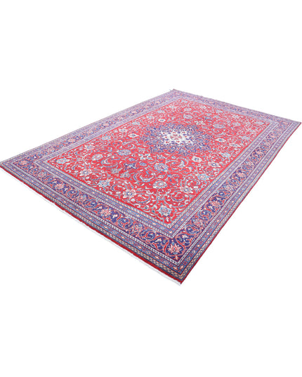 Mahal 6' 10" X 10' 5" Hand Knotted Wool Rug 6' 10" X 10' 5" (208 X 318) / Red / Wool