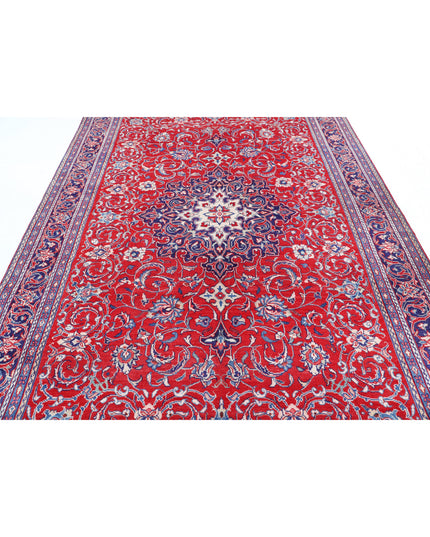 Mahal 6' 10" X 10' 5" Hand Knotted Wool Rug 6' 10" X 10' 5" (208 X 318) / Red / Wool
