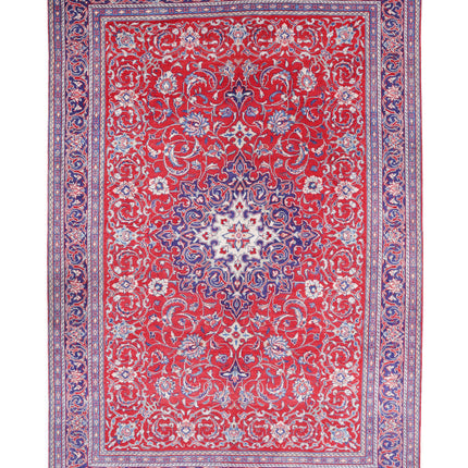 Mahal 6' 10" X 10' 5" Hand Knotted Wool Rug 6' 10" X 10' 5" (208 X 318) / Red / Wool