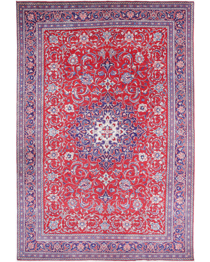 Mahal 6' 10" X 10' 5" Hand Knotted Wool Rug 6' 10" X 10' 5" (208 X 318) / Red / Wool