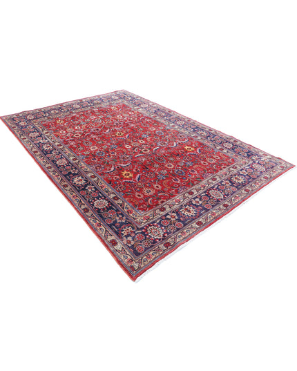 Mahal 6' 9" X 9' 6" Hand Knotted Wool Rug 6' 9" X 9' 6" (206 X 290) / Red / Wool