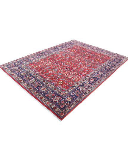 Mahal 6' 9" X 9' 6" Hand Knotted Wool Rug 6' 9" X 9' 6" (206 X 290) / Red / Wool