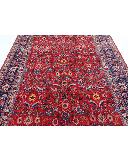 Mahal 6' 9" X 9' 6" Hand Knotted Wool Rug 6' 9" X 9' 6" (206 X 290) / Red / Wool