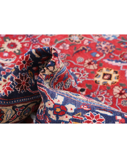 Mahal 6' 9" X 9' 6" Hand Knotted Wool Rug 6' 9" X 9' 6" (206 X 290) / Red / Wool