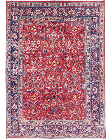 Mahal 6' 9" X 9' 6" Hand Knotted Wool Rug 6' 9" X 9' 6" (206 X 290) / Red / Wool