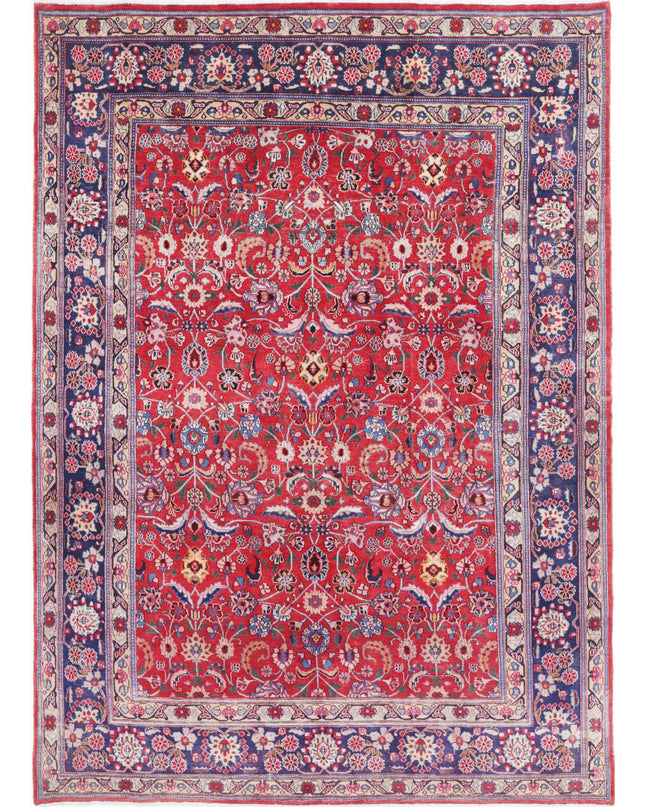 Mahal 6' 9" X 9' 6" Hand Knotted Wool Rug 6' 9" X 9' 6" (206 X 290) / Red / Wool