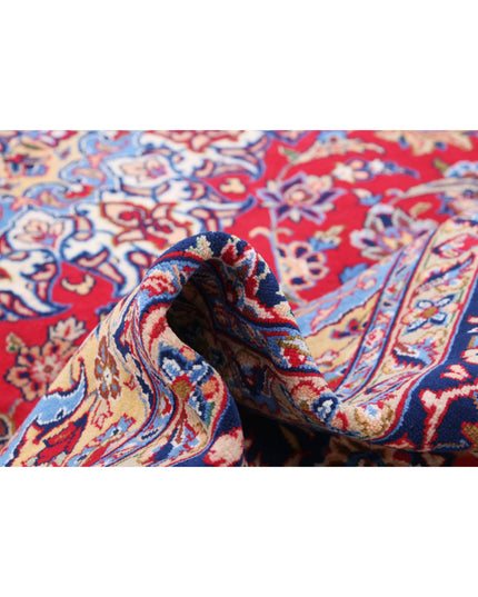 Mahal 9' 6" X 13' 2" Hand Knotted Wool Rug 9' 6" X 13' 2" (290 X 401) / Red / Wool