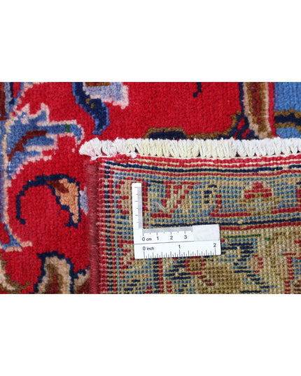 Mahal 9' 6" X 13' 2" Hand Knotted Wool Rug 9' 6" X 13' 2" (290 X 401) / Red / Wool