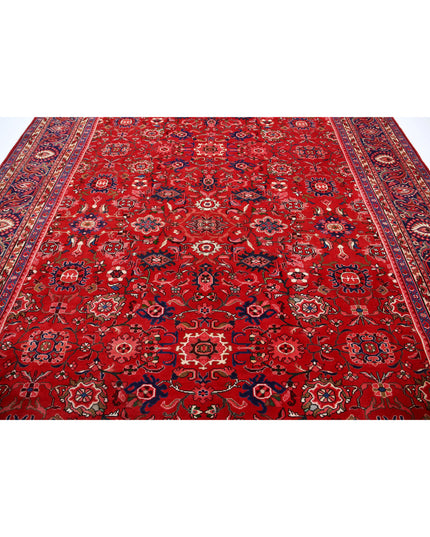 Mahal 10' 2" X 12' 8" Hand Knotted Wool Rug 10' 2" X 12' 8" (310 X 386) / Red / Wool