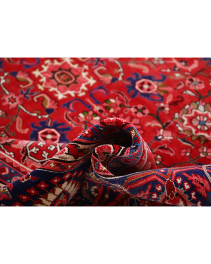 Mahal 10' 2" X 12' 8" Hand Knotted Wool Rug 10' 2" X 12' 8" (310 X 386) / Red / Wool