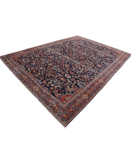 Mahal 8' 6" X 11' 6" Hand Knotted Wool Rug 8' 6" X 11' 6" (259 X 351) / Blue / Wool