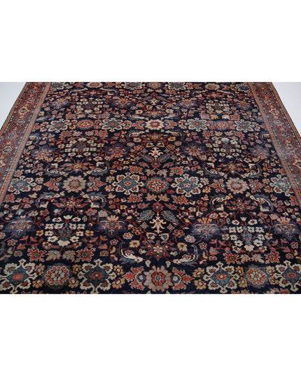 Mahal 8' 6" X 11' 6" Hand Knotted Wool Rug 8' 6" X 11' 6" (259 X 351) / Blue / Wool