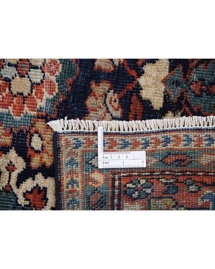 Mahal 8' 6" X 11' 6" Hand Knotted Wool Rug 8' 6" X 11' 6" (259 X 351) / Blue / Wool