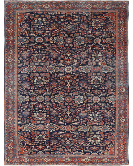 Mahal 8' 6" X 11' 6" Hand Knotted Wool Rug 8' 6" X 11' 6" (259 X 351) / Blue / Wool