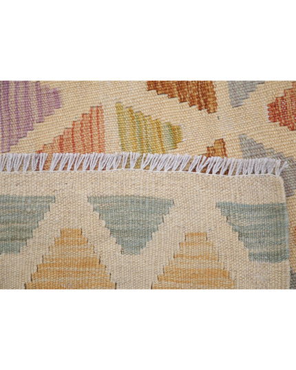 Maimana Kilim 6' 3" X 9' 9" Hand Knotted Wool Kilim 6' 3" X 9' 9" (191 X 297) / Multi / Wool