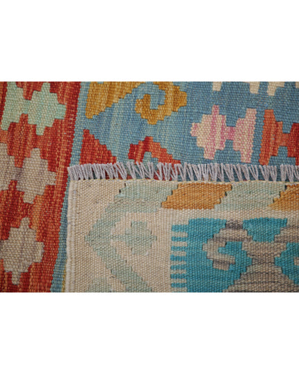 Maimana Kilim 6' 4" X 9' 8" Hand Knotted Wool Kilim 6' 4" X 9' 8" (193 X 295) / Multi / Wool