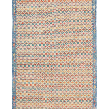 Maimana Kilim 6' 8" X 10' 0" Hand Knotted Wool Kilim 6' 8" X 10' 0" (203 X 305) / Multi / Wool
