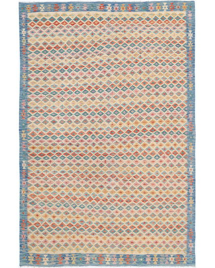 Maimana Kilim 6' 8" X 10' 0" Hand Knotted Wool Kilim 6' 8" X 10' 0" (203 X 305) / Multi / Wool