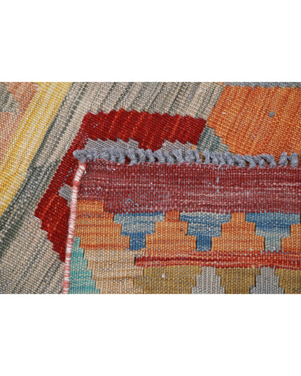 Maimana Kilim 6' 3" X 9' 6" Hand Knotted Wool Kilim 6' 3" X 9' 6" (191 X 290) / Multi / Wool