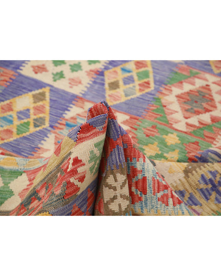 Maimana Kilim 6' 4" X 9' 2" Hand Knotted Wool Kilim 6' 4" X 9' 2" (193 X 280) / Multi / Wool