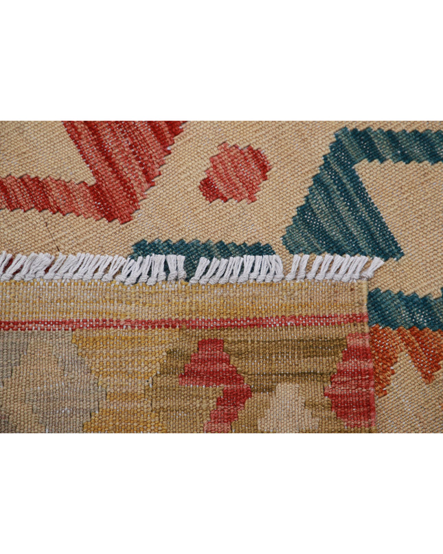 Maimana Kilim 6' 4" X 9' 8" Hand Knotted Wool Kilim 6' 4" X 9' 8" (193 X 295) / Multi / Wool