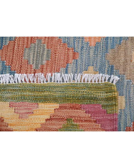 Maimana Kilim 6' 6" X 9' 9" Hand Knotted Wool Kilim 6' 6" X 9' 9" (198 X 297) / Multi / Wool