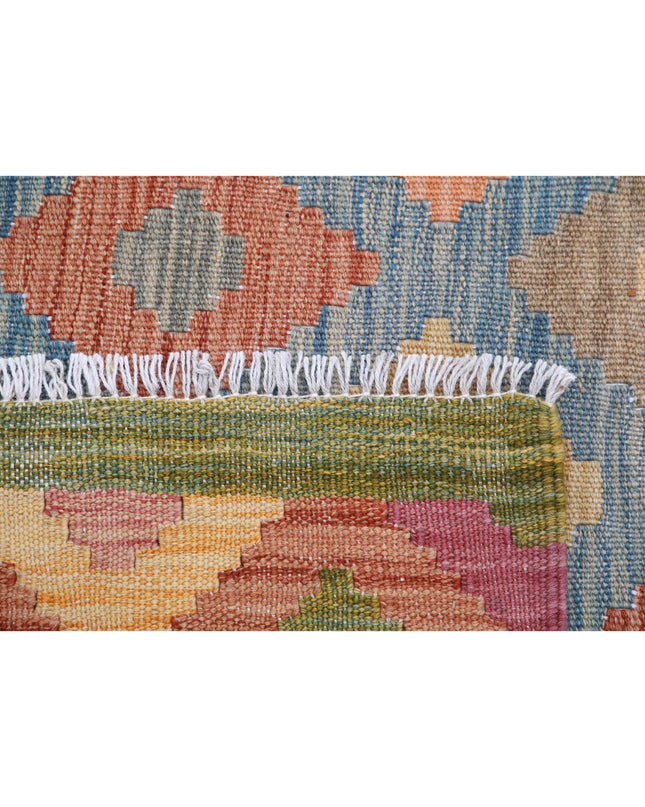 Maimana Kilim 6' 6" X 9' 9" Hand Knotted Wool Kilim 6' 6" X 9' 9" (198 X 297) / Multi / Wool
