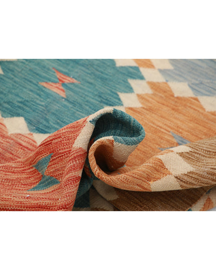 Maimana Kilim 6' 8" X 9' 10" Hand Knotted Wool Kilim 6' 8" X 9' 10" (203 X 300) / Multi / Wool