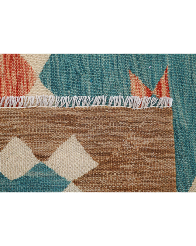 Maimana Kilim 6' 8" X 9' 10" Hand Knotted Wool Kilim 6' 8" X 9' 10" (203 X 300) / Multi / Wool