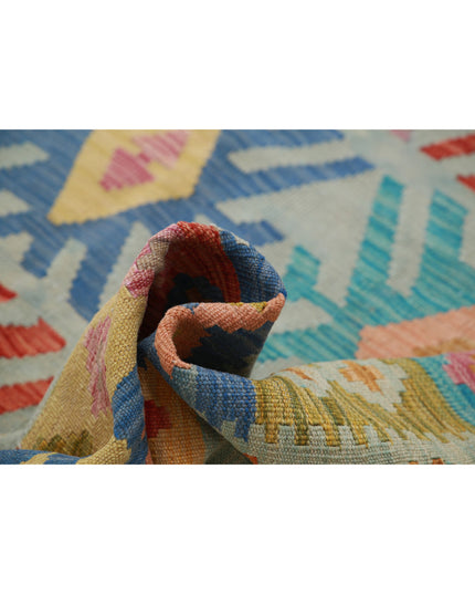 Maimana Kilim 6' 3" X 9' 11" Hand Knotted Wool Kilim 6' 3" X 9' 11" (191 X 302) / Multi / Wool