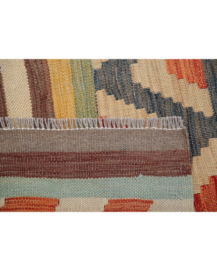 Maimana Kilim 6' 5" X 9' 5" Hand Knotted Wool Kilim 6' 5" X 9' 5" (196 X 287) / Multi / Wool