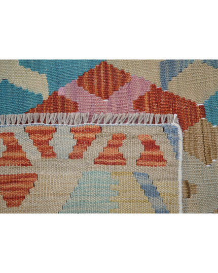 Maimana Kilim 6' 6" X 9' 5" Hand Knotted Wool Kilim 6' 6" X 9' 5" (198 X 287) / Multi / Wool