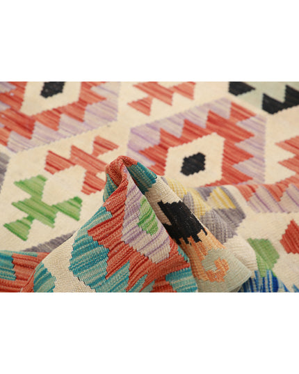 Maimana Kilim 6' 6" X 9' 10" Hand Knotted Wool Kilim 6' 6" X 9' 10" (198 X 300) / Multi / Wool