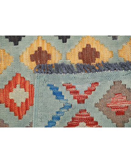 Maimana Kilim 6' 4" X 9' 6" Hand Knotted Wool Kilim 6' 4" X 9' 6" (193 X 290) / Multi / Wool
