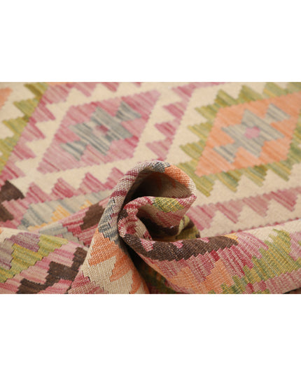 Maimana Kilim 6' 6" X 9' 9" Hand Knotted Wool Kilim 6' 6" X 9' 9" (198 X 297) / Multi / Wool