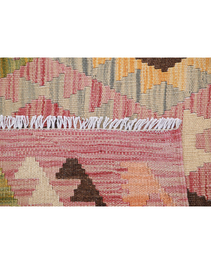 Maimana Kilim 6' 6" X 9' 9" Hand Knotted Wool Kilim 6' 6" X 9' 9" (198 X 297) / Multi / Wool