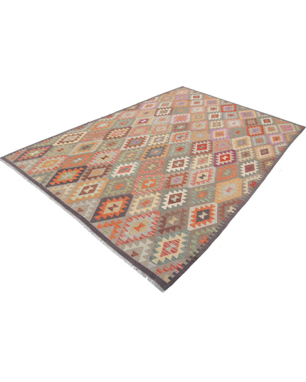 Maimana Kilim 6' 6" X 9' 6" Hand Knotted Wool Kilim 6' 6" X 9' 6" (198 X 290) / Multi / Wool