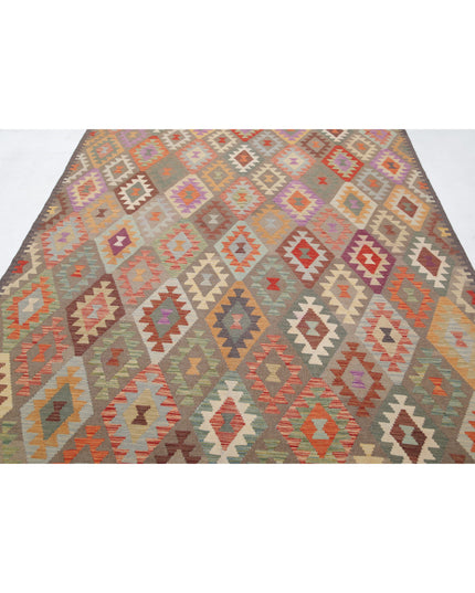 Maimana Kilim 6' 6" X 9' 6" Hand Knotted Wool Kilim 6' 6" X 9' 6" (198 X 290) / Multi / Wool