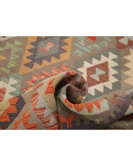 Maimana Kilim 6' 6" X 9' 6" Hand Knotted Wool Kilim 6' 6" X 9' 6" (198 X 290) / Multi / Wool