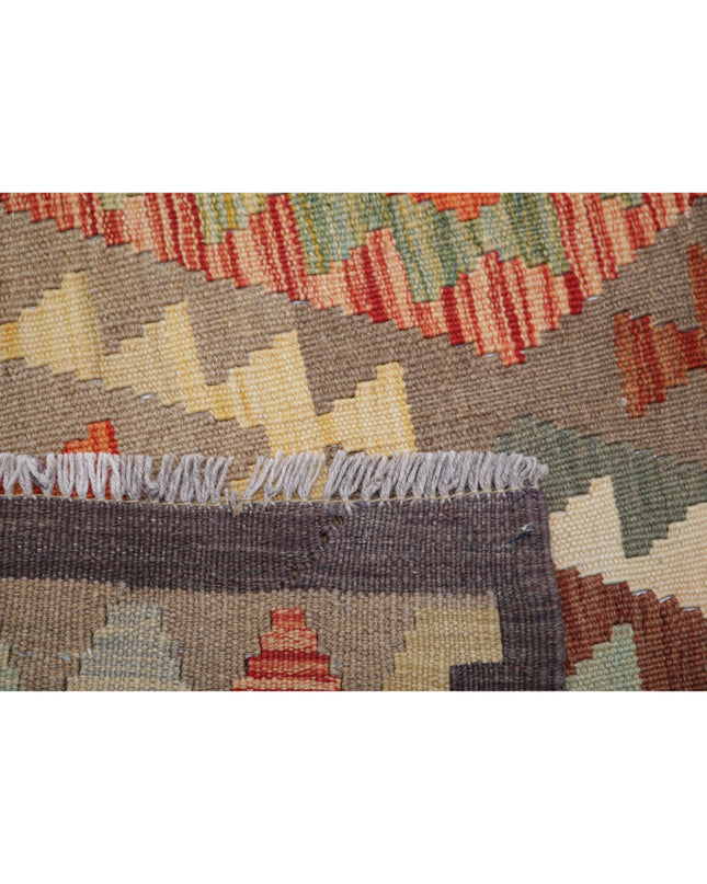 Maimana Kilim 6' 6" X 9' 6" Hand Knotted Wool Kilim 6' 6" X 9' 6" (198 X 290) / Multi / Wool